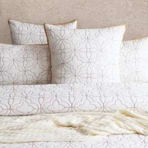 Renee Taylor Solaris Cotton Quilted European Pillowcase by null, a Cushions, Decorative Pillows for sale on Style Sourcebook