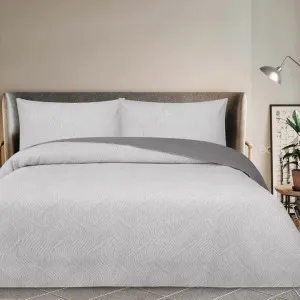 Odyssey Living Soho Ultrasonic Silver Quilt Cover Set by null, a Quilt Covers for sale on Style Sourcebook