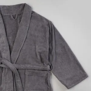 Lusso Bathrobes - Cotton Terry, Small, Stone - Canningvale by Canningvale, a Sheets for sale on Style Sourcebook