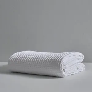 Luxury Waffle Blanket - Luxury Cotton, King/Super King, Thyme - Canningvale by Canningvale, a Sheets for sale on Style Sourcebook