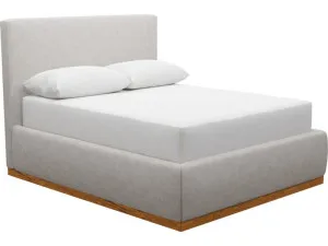 Haven Dark Gas Lift Bed Avon Mineral by James Lane, a Beds & Bed Frames for sale on Style Sourcebook