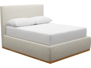 Haven Dark Gas Lift Bed Boucle Ivory by James Lane, a Beds & Bed Frames for sale on Style Sourcebook