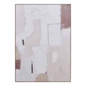 Soft Neutral Box Framed Canvas in 100 x 140cm by OZ Design, a Painted Canvases for sale on Style Sourcebook