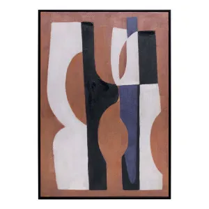 Burnt Orange Box Framed Canvas in 70 x 100cm by OZ Design, a Painted Canvases for sale on Style Sourcebook