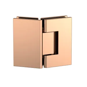 Boston Glass to Glass 135 Degree Hinge Polished Rose Gold by Estelle, a Bathroom Fixtures for sale on Style Sourcebook
