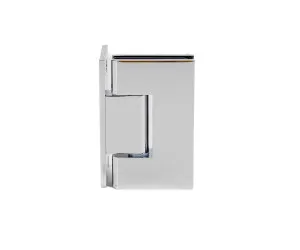 Boston Wall to Glass 90 Degree Hinge with L Type Mounting Plate - Polished Nickel by Estelle, a Bathroom Fixtures for sale on Style Sourcebook