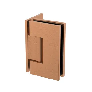 Boston Wall to Glass 90 Degree Hinge with L Type Mounting Plate -Brushed Rose Gold by Estelle, a Bathroom Fixtures for sale on Style Sourcebook