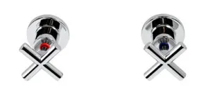 Alpha Cross Handle Wall Top Assemblies C/D Lf | Made From Brass In Chrome Finish By Raymor by Raymor, a Bathroom Taps & Mixers for sale on Style Sourcebook