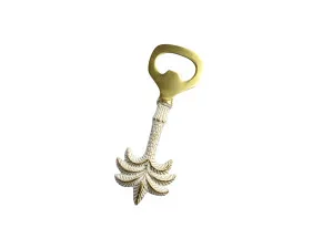 Palm Tree Bottle Opener - Gold and White by La Vida Trading, a Barware for sale on Style Sourcebook