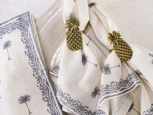4pc Metal Pineapple Napkin rings Dining/gatherings/occassions by La Vida Trading, a Napkins for sale on Style Sourcebook