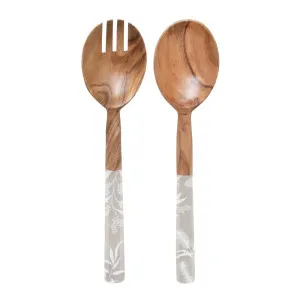 J.Elliot Bindi salad servers grey beige by J Elliot, a Cutlery for sale on Style Sourcebook