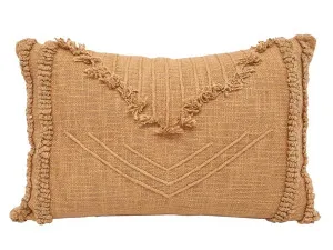 Byblos Embroidered Cushion In Terracotta Pink 35X55CM by Robert Mark, a Cushions, Decorative Pillows for sale on Style Sourcebook