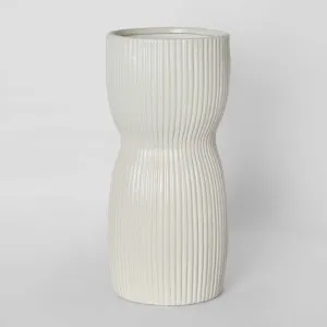 Austin Decorative Vase White Large by Florabelle Living, a Vases & Jars for sale on Style Sourcebook