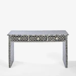 Stella Bone Inlay Console Table Black White by Florabelle Living, a Console Table for sale on Style Sourcebook