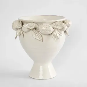 Blanca Lemon White Ceramic Urn by Florabelle Living, a Vases & Jars for sale on Style Sourcebook