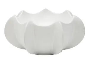 Cove Sculptural Ceramic Decor Bowl Off White 30X14CM by Robert Mark, a Decorative Plates & Bowls for sale on Style Sourcebook