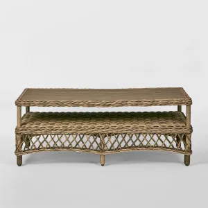 Marco Aluminium Synthetic Wicker Outdoor Coffee Table Natural by Florabelle Living, a Tables for sale on Style Sourcebook