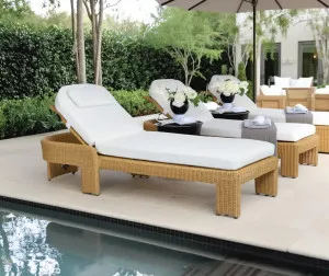 Cassius Outdoor Sunlounge Bed Natural by Florabelle Living, a Outdoor Benches for sale on Style Sourcebook