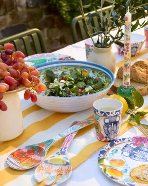 Melamine Salad Servers Mediterranean Summer by La La Land, a Salad Bowls & Servers for sale on Style Sourcebook