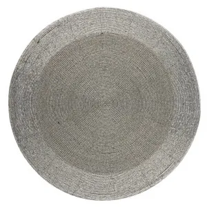 Set of 4 Glass Beaded Christmas Placemat 36x36cm Silver by Coast to Coast, a Placemats for sale on Style Sourcebook