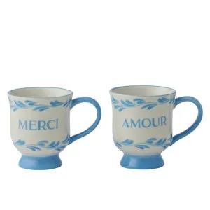 Set of 2 Marais Ceramic Mug 11.5x8.5x12cm by Coast to Coast, a Plates for sale on Style Sourcebook