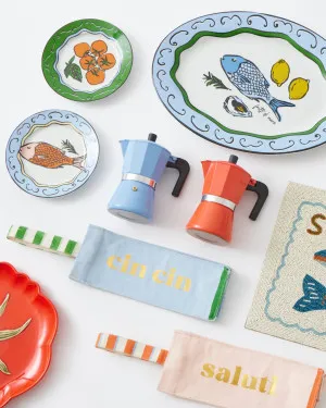 Set of 4 Deli Ceramic Plates 20.5x2.5cm by Coast to Coast, a Plates for sale on Style Sourcebook