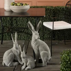 Henry Hare Standing Large Sculpture Grey by House of Walton, a Statues & Ornaments for sale on Style Sourcebook