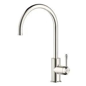 Bella Vista Mica Heritage Gooseneck Sink Mixer Brushed Nickel by Bella Vista, a Kitchen Taps & Mixers for sale on Style Sourcebook