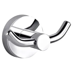 Cylindro Double Robe Hook Chrome by Bourne, a Shelves & Hooks for sale on Style Sourcebook