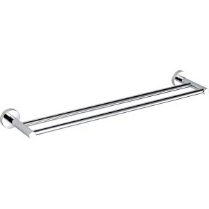 Cylindro Double Towel Rail 750mm Chrome by Bourne, a Towel Rails for sale on Style Sourcebook