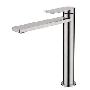 Caspian High Rise Basin Mixer Brushed Nickel by Bourne, a Bathroom Taps & Mixers for sale on Style Sourcebook