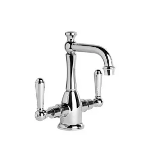 Brodware Neu England Basin Mixer With Metal Lever Durobrite Chrome by Brodware, a Bathroom Taps & Mixers for sale on Style Sourcebook