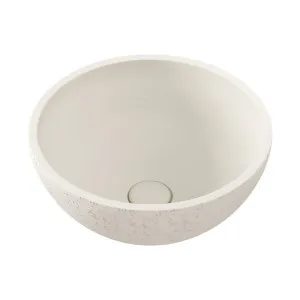 Fienza Alba Round Concrete Above Counter Basin Warm White by Fienza, a Basins for sale on Style Sourcebook
