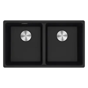 Franke Maris Granite Double Bowl, 350-350mm Topmount, Onyx by Franke, a Kitchen Sinks for sale on Style Sourcebook