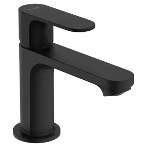 Hansgrohe Rebris S Single Lever Basin Mixer 80 Matte Black by Hansgrohe, a Bathroom Taps & Mixers for sale on Style Sourcebook