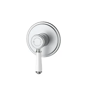 Ikon Clasico Wall Mixer Trim Kit Ceramic Handle Brushed Nickel by Ikon, a Bathroom Taps & Mixers for sale on Style Sourcebook