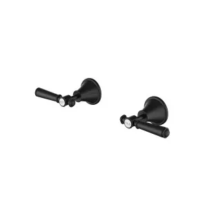 Ikon Clasico Wall Top Assemblies Matte Black by Ikon, a Bathroom Taps & Mixers for sale on Style Sourcebook