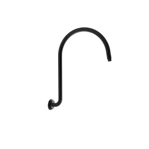 Ikon Clasico High-Rise Shower Arm Matte Black by Ikon, a Shower Heads & Mixers for sale on Style Sourcebook