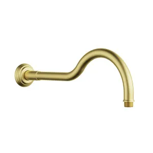 Ikon Clasico Shower Arm Brushed Gold by Ikon, a Shower Heads & Mixers for sale on Style Sourcebook