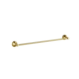 Ikon Clasico Single Towel Rail 600mm Brushed Gold by Ikon, a Towel Rails for sale on Style Sourcebook