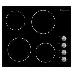 Kleenmaid Ceramic Cooktop Knob Control 60cm Black by Kleenmaid, a Cooktops for sale on Style Sourcebook