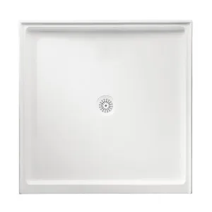 Marbletrend Flinders Polymarble Square Shower Base 900 x 900mm Centre Outlet by Marble trend, a Showers for sale on Style Sourcebook