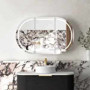 Otti LED Bondi 1200x750mm Black Oak Shaving Cabinet - Premium Edition by Otti, a Shaving Cabinets for sale on Style Sourcebook