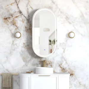 Otti LED Noosa 900x450mm White Shaving Cabinet - Premium Edition by Otti, a Shaving Cabinets for sale on Style Sourcebook