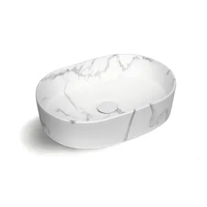 Otti Oval 500x340mm Basin Matte Carrara by Otti, a Basins for sale on Style Sourcebook