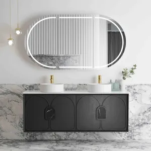 Otti Laguna 1500mm Black American Oak Wall Hung Vanity (Cabinet Only) by Otti, a Vanities for sale on Style Sourcebook