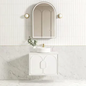 Otti Laguna Mark II 750mm Matte White Wall Hung Vanity (Cabinet Only) by Otti, a Vanities for sale on Style Sourcebook