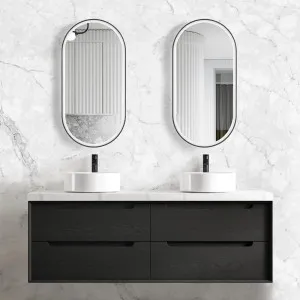 Otti Byron 1500mm Black Oak Wall Hung Vanity (Cabinet Only) by Otti, a Vanities for sale on Style Sourcebook