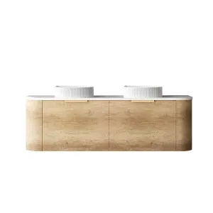 Otti Bondi 1500mm Natural Oak Wall Hung Curve Vanity (Cabinet Only) by Otti, a Vanities for sale on Style Sourcebook