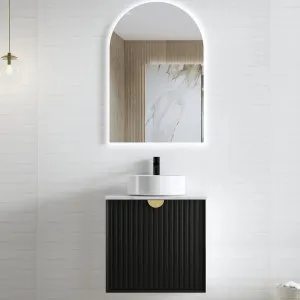 Otti Marlo 600mm Matte Black Wall Hung Vanity (Cabinet Only) by Otti, a Vanities for sale on Style Sourcebook